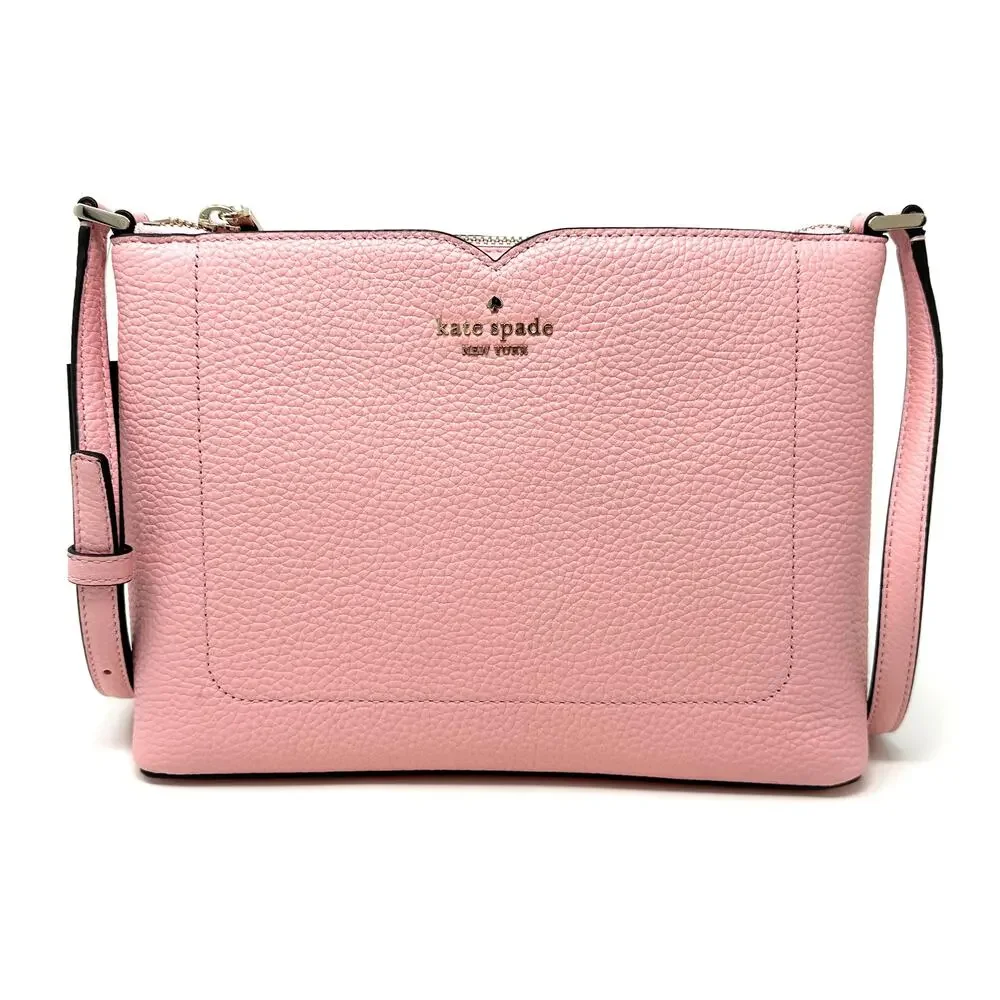 Kate Spade Harlow Crossbody Purse Tea Rose Pink Leather WKR00058